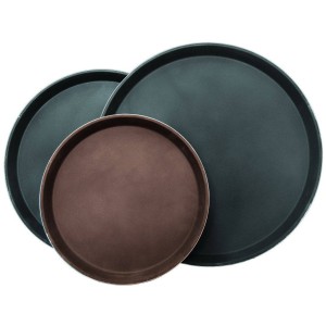 Поднос круглый прорезиненный коричневый 36см PL Proff Cuisine Поднос круглый прорезиненный коричневый 36см PL Proff Cuisine