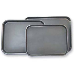 Поднос прорезиненный 45х35см коричневый Поднос прорезиненный 45х35см коричневый