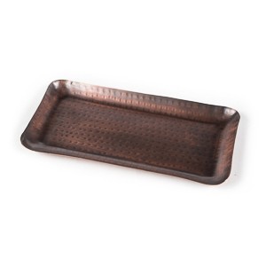 Поднос прямоугольный 30х16см нержавеющая сталь с медным покрытием Antique Copper