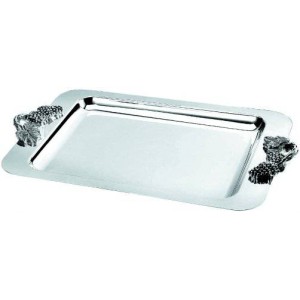 Поднос прямоугольный с декоративными ручками 50х31см