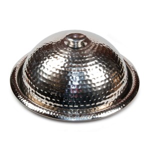 Поднос с крышкой 35 cм нержавеющая сталь