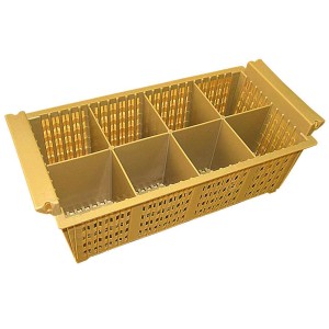 Подставка для столовых приборов 8 ячеек 39х21х12см пластик