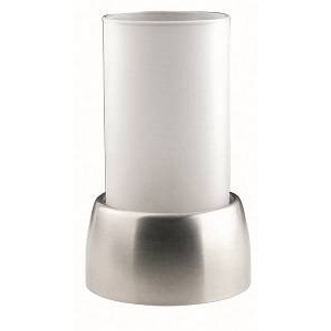 Подсвечник 7х16см стекло нержавеющая сталь