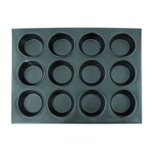 Противень алюминевый для 12 маффинов с антипригарным покрытием  35,5х27см ячейка 7х3см PL Proff Cuisine