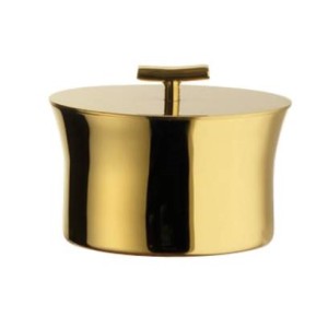 Сахарница 200мл золотого цвета Sambonet Bamboo PVD Tin Gold