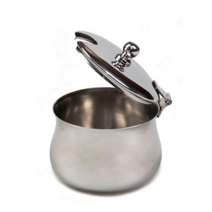 Сахарница с крышкой 200мл сталь