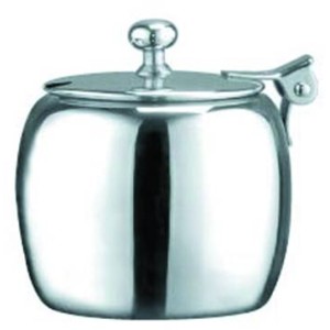 Сахарница с крышкой 250мл нержавеющая сталь