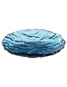Салатник 24см 250мл синий стекло PORDAMSA серия Mar