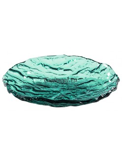 Салатник 24см 250мл зеленый стекло PORDAMSA серия Mar