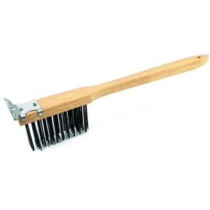 Щетка для чистки гриля с металлическая щетиной 51см