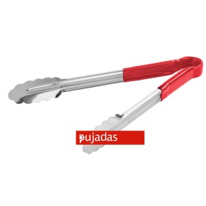 Щипцы 30см с белой пластиковой ручкой