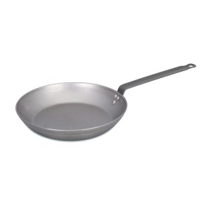 Сковорода c ручкой 20х4см белая сталь PL Proff Cuisine