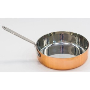 Сковорода мини 11х3см нержавеющая сталь с медным покрытием