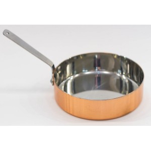 Сковорода мини 12х3,5см нержавеющая сталь с медным покрытием