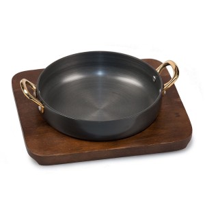 Сковородка 750мл на деревянной подставке