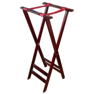 Стойка для подносов 46х46х97см дерево