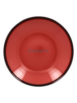Тарелка глубокая красная 30см 1900мл фарфор RAK серия LEA