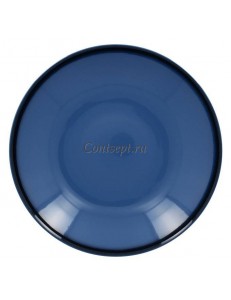 Тарелка глубокая синяя 23см 690мл фарфор RAK серия LEA