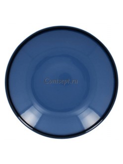 Тарелка глубокая синяя 23см 690мл фарфор RAK серия LEA