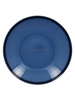 Тарелка глубокая синяя 26см 1200мл фарфор RAK серия LEA