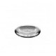 Тарелка круглая 12,5х3,5см из термостойкого стекла внутри вода PORDAMSA