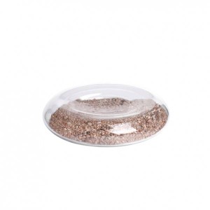 Блюдо для подачи 16,5х4см внутри песок Pordamsa Blown Glass