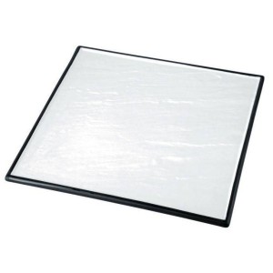 Блюдо квадратное 25*25 см, черное основание, фарфор, P.L. Proff Cuisine
