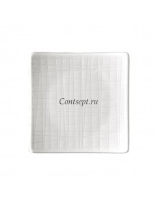 Тарелка квадратная 9х9см фарфор Rosenthal серия Mesh White