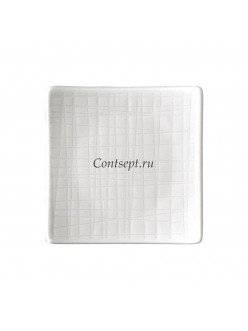 Тарелка квадратная 9х9см фарфор Rosenthal серия Mesh White