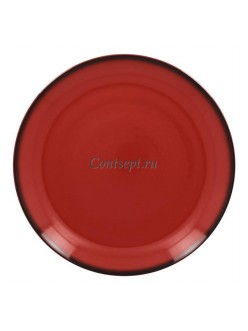 Тарелка мелкая красная 18см фарфор RAK серия LEA