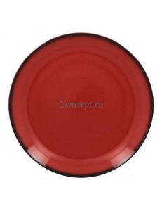 Тарелка мелкая красная 29см фарфор RAK серия LEA