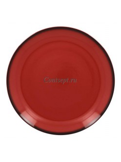 Тарелка мелкая красная 31см фарфор RAK серия LEA