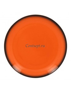 Тарелка мелкая оранжевая 18см фарфор RAK серия LEA
