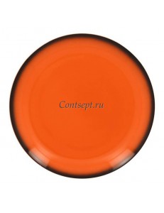 Тарелка мелкая оранжевая 27см фарфор RAK серия LEA