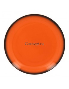 Тарелка мелкая оранжевая 31см фарфор RAK серия LEA