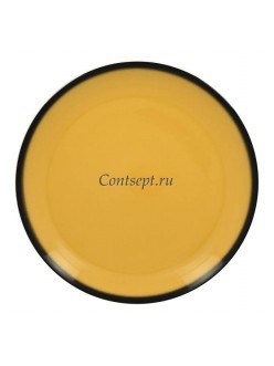 Тарелка мелкая желтая 21см фарфор RAK серия LEA