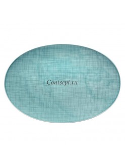 Тарелка овальная 42х29см фарфор Rosenthal серия Mesh Aqua