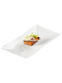 Тарелка прямоугольная 25х14см фарфор PORDAMSA серия Gastro