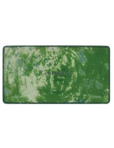 Тарелка прямоугольная зеленая 33х18 см RAK фарфор серия Peppery
