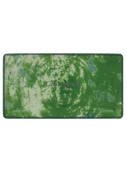 Тарелка прямоугольная зеленая 33х18 см RAK фарфор серия Peppery