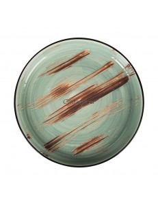 Тарелка с бортом 23 см серия Texture light green circular фарфор PL Proff Cuisine