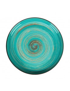 Тарелка с бортом 28 см серия Texture light cyan circular фарфор PL Proff Cuisine