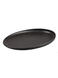 Тарелка со скошенным бортом 27 см фарфор PL Proff Cuisine серия Black star