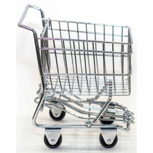 Тележка мини для подачи 18,5х13,2х8,5см нержавеющая сталь Тележка мини для подачи 18,5х13,2х8,5см нержавеющая сталь