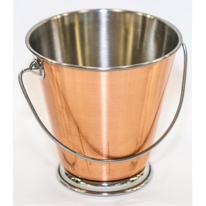 Ведерко сервировочное 12х8х12см нержавеющая сталь с медным покрытием Ведерко сервировочное 12х8х12см нержавеющая сталь с медным покрытием