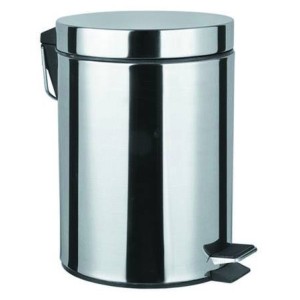 Ведро для мусора с педалью 5л нержавеющая сталь