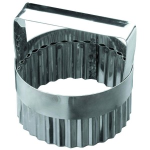 Высечка Кольцо волнистое с ручкой 6х5,5см нержавеющая сталь