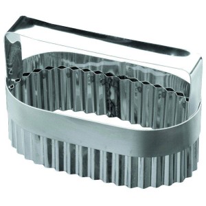 Высечка для слоеного языка с ручкой 8х15х5,5см нержавеющая сталь