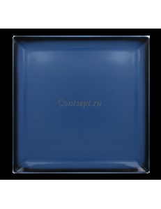 Тарелка квадратная синяя 30х30 см фарфор RAK серия LEA
