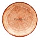 Тарелка мелкая 15см красно-коричневая фарфор RAK серия Woodart